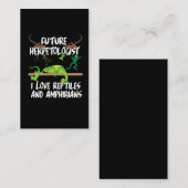 Carte De Visite Reptiles et lézard de cadeau d'amphibies (Devant / Derrière)