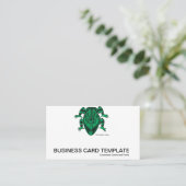 Carte De Visite Reptiles verts sauvages Le crapaud (Debout devant)
