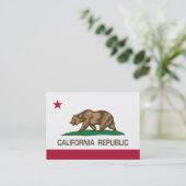 Carte De Visite République de la Californie (drapeau d'état) (Debout devant)