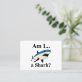 Carte De Visite Requin Bleu Drôle (Debout devant)