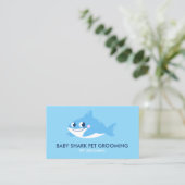 Carte De Visite Requin Bleu Poisson | Garde d'Enfants (Debout devant)