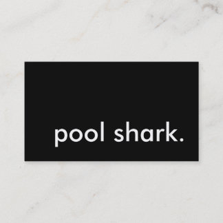 Carte De Visite requin de la piscine.