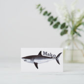 Carte De Visite requin Mako vintage (Debout devant)