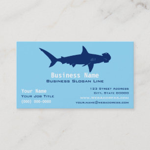 Carte De Visite Requin Marteau Personnalisé Océan / Marin