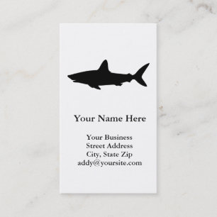Carte De Visite Requin qui Nage