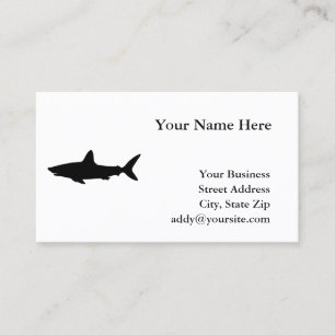 Carte De Visite Requin qui Nage