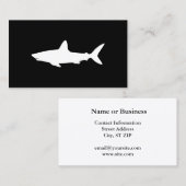 Carte De Visite Requin qui Nage (Devant / Derrière)