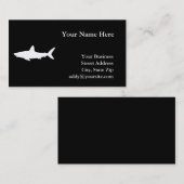 Carte De Visite Requin qui Nage (Devant / Derrière)