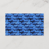 Carte De Visite Requins en mer bleue profonde (Dos)