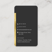 Carte De Visite Réseau à balayage à code QR moderne et élégant (Dos)