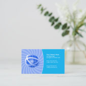 Carte De Visite Réseau bleu (Debout devant)