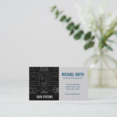 Carte De Visite Réseau de données | Securité | Coder | informatiqu (Debout devant)