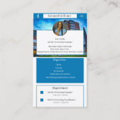 Carte de visite réseau, Linkedin Networking (Devant)