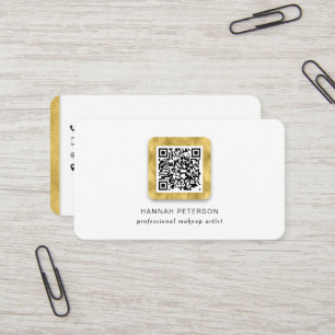 Carte De Visite Réseau moderne médias sociaux Code QR Trendy Busi