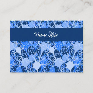 Carte De Visite Réseau Neuronal Neurones Bleus
