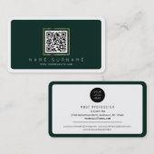 Carte De Visite Réseau professionnel Code QR moderne code à barres (Devant / Derrière)