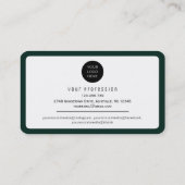 Carte De Visite Réseau professionnel Code QR moderne code à barres (Dos)