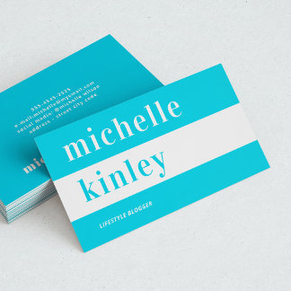 Carte De Visite Réseau professionnel de typographie tendance uniqu