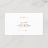 Carte De Visite Réseau professionnel Orange moderne simple (Dos)