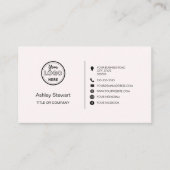 Carte De Visite Réseau social professionnel Logo Moderne tendance  (Devant)