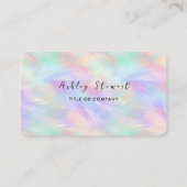 Carte De Visite Réseau social professionnel Logo Opal moderne Styl (Dos)