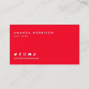 Carte De Visite Réseau Social Professionnel Minimaliste