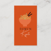 Carte de visite Réseau social Restaurant Ramen (Devant)