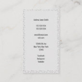 Carte De Visite Réseautage informatique Data Science (Dos)