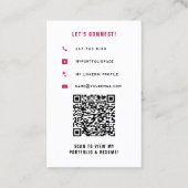 Carte De Visite Réseautage scolaire moderne (Dos)