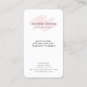 Carte De Visite Réseaux Sociaux Ajouter QR Code & Logo Merci (Dos)