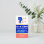 Carte De Visite Réservé pour Rania (Debout devant)