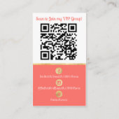 Carte De Visite Réservé pour Rania (Dos)