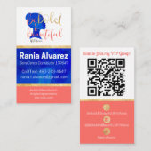 Carte De Visite Réservé pour Rania (Devant / Derrière)