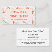 Carte De Visite Réserver Ocean Thématique (Devant / Derrière)