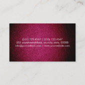 Carte De Visite Résident Evil Rouge cuir (Dos)