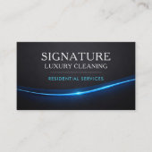 Carte De Visite Residential Cleaning Services QR Code Professional (Devant)