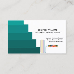 Carte De Visite  Residential painter Dark green shades