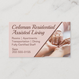 Carte De Visite Résidentiel Aide à la Vie