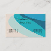 Carte De Visite Résort de Maison de Plage (Dos)