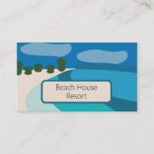 Carte De Visite Résort de Maison de Plage (Devant)