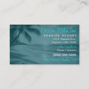 Carte De Visite Résort Tropical Hôtel en bord de mer & Auberge c