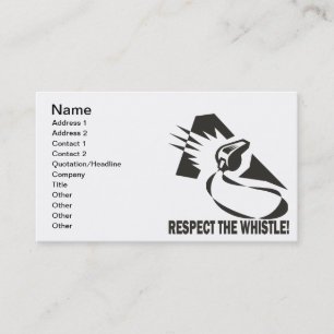 Carte De Visite Respectez le sifflement