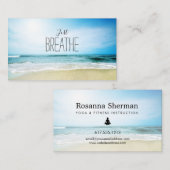 Carte De Visite Respirer le Yoga et le bien-être (Devant / Derrière)