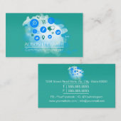 Carte De Visite Responsable communautaire SEO Expert en médias soc (Devant / Derrière)