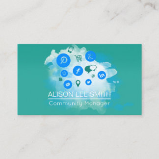 Carte De Visite Responsable communautaire SEO Expert en médias soc