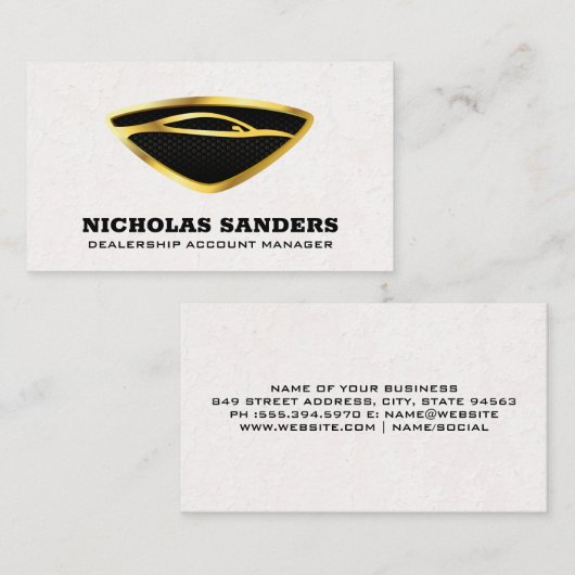 Carte De Visite Responsable de compte du concessionnaire | Concess (Devant / Derrière)