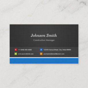 Carte De Visite Responsable de construction - Personnalisable