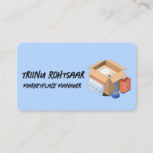 Carte De Visite Responsable de la Place de Marché (Devant)
