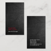 Carte De Visite Responsable de la plaine professionnelle du tablea (Devant / Derrière)