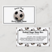 Carte De Visite Responsable de l'entraîneur de football de footbal (Devant / Derrière)